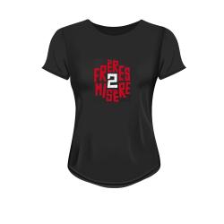 T-shirt femme noir Logo Frères 2 Misère - MERCHENLIGNE.FR