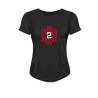 FRERES 2 MISERE - T-shirt noir Femme Logo