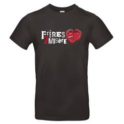 T-shirt homme noir Cigarette Frères 2 Misère - MERCHENLIGNE.FR