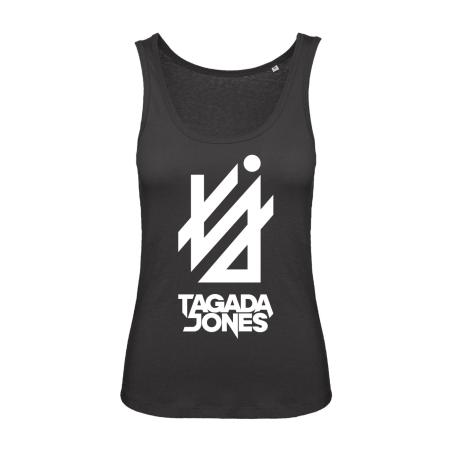 Débardeur Femme noir Logo 2026 "TJ TAGADA JONES" de Tagada Jones - MERCHENLIGNE.FR
